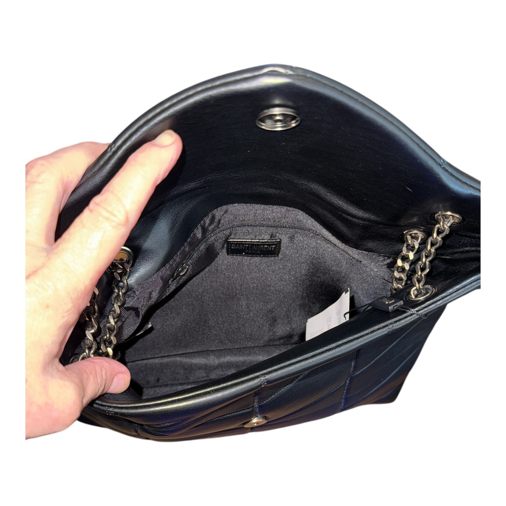 Black Quilted Leather Shoulder Bag - Picture 4 of 4